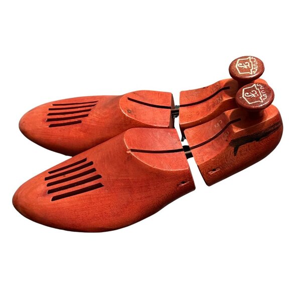 Vintage Florsheim Wooden Shoe Tree Insert Stretcher Red - Picture 4 of 6